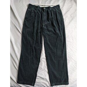 Vintage Polo Ralph Lauren Pants Green Corduroy Trouser Mens Size 36X32